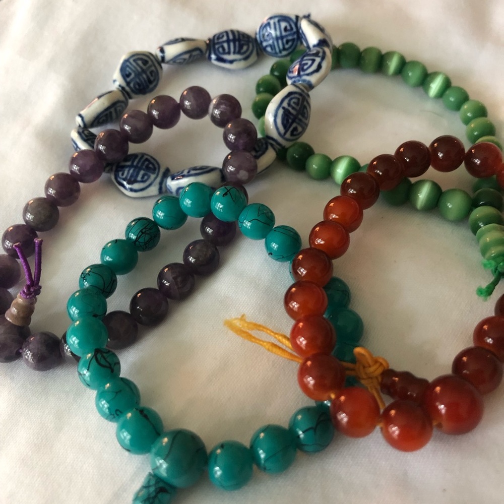 Multiple beaded bangle bracelets - Picture 2 of 2